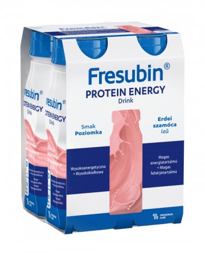 
                                                                                                      Fresubin PROTEIN ENERGY Drink, smak poziomkowy, 4x200 ml - Fresubin                                                                      