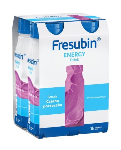 
                                                                                                      Fresubin ENERGY Drink, smak czarna porzeczka, 4x200 ml - Fresubin                                                                      