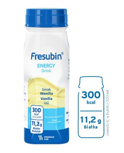 
                                                                                                      Fresubin ENERGY Drink, smak waniliowy, 4x200 ml - Fresubin                                                                      